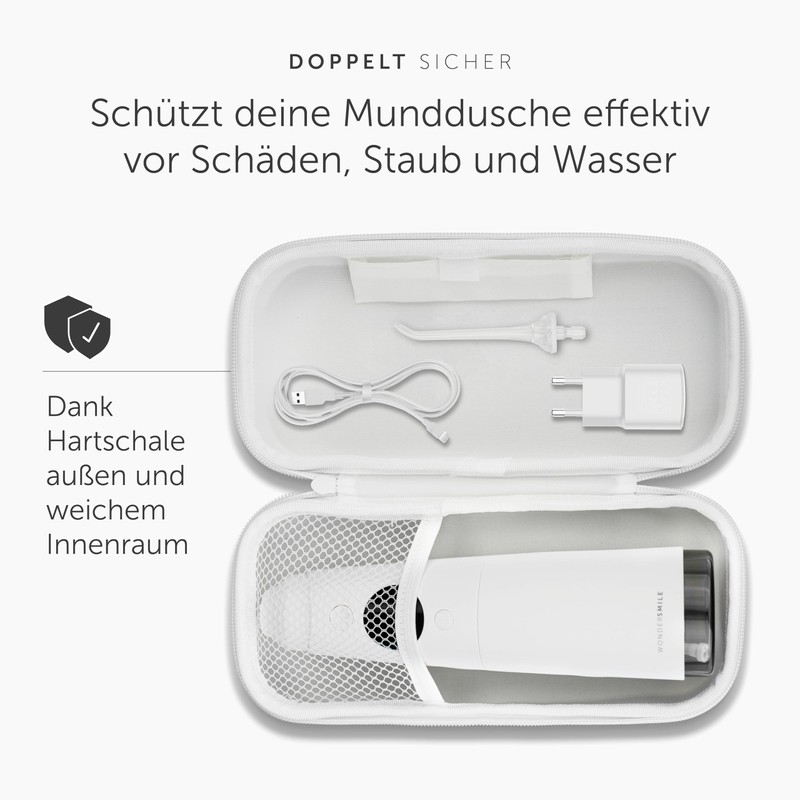 WonderSmile® Premium Reiseetui für Munddusche – Der ultimative Schutz für
