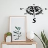 SUPERDANT Compass Wall Sticker Compass Direction Wall Sticker Art Wall