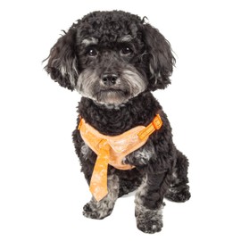 Pet Life ® 'Bonatied' Mesh Reversible and Breathable Adjustable Dog Harness W/Designer Neck Tie