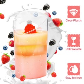 100 Pack Mini Dessert Cups with Spoons Small Plastic 3 oz Slanted Round Shooter Disposable Clear Plastic Parfait Appetizer Cup for Tasting Sample Appetizers