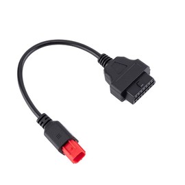 Zodazoqa OBD2 OBDII Cable Adapter 16-Pin to 6-pin Motorbike OBD Cable for Honda Hawker Yamaha and Most Other Motorbikes