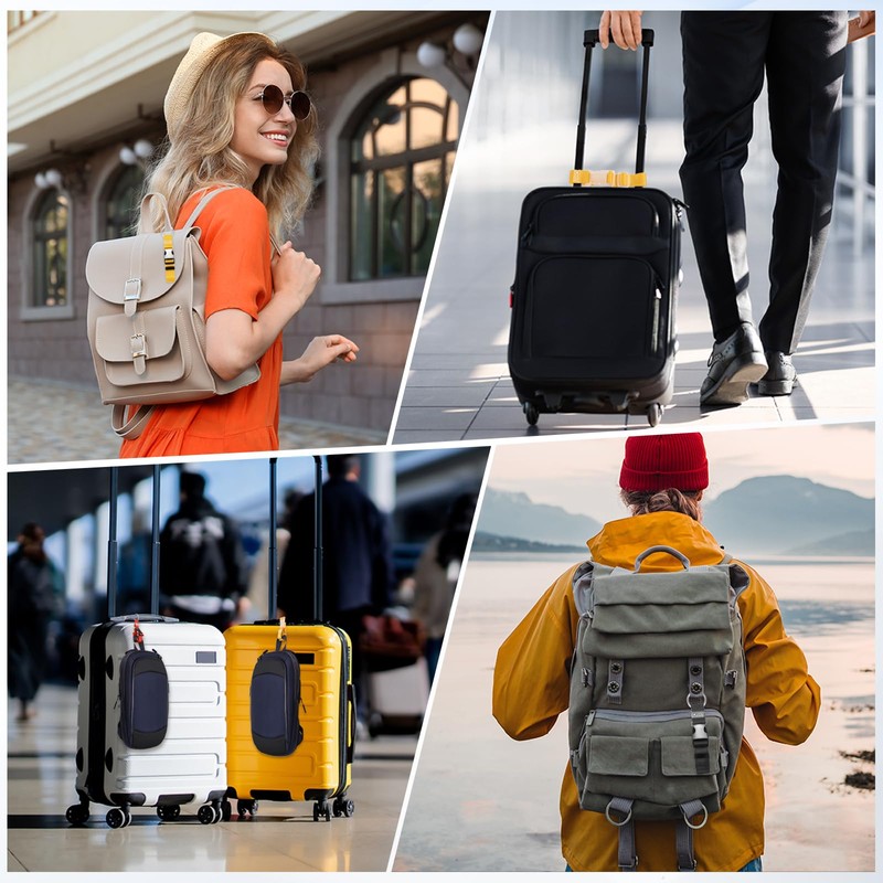 sourcing map 4Pcs Add A Bag Luggage Strap, 4-12 Inch