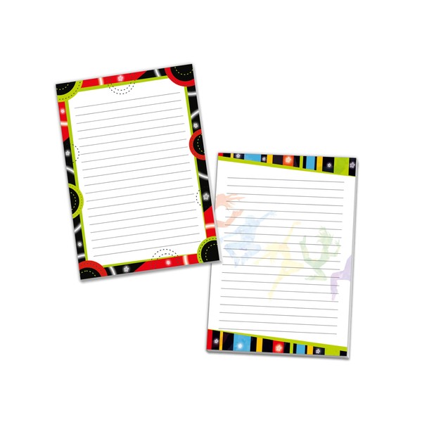 2 Motif Writing Pads Notepads Lined Writing Paper for Teens