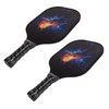 Pickleball Set 2 Rackets 4 Balls 1 Racket Bag Glass