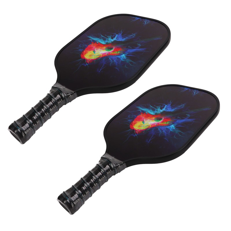Pickleball Set 2 Rackets 4 Balls 1 Racket Bag Glass