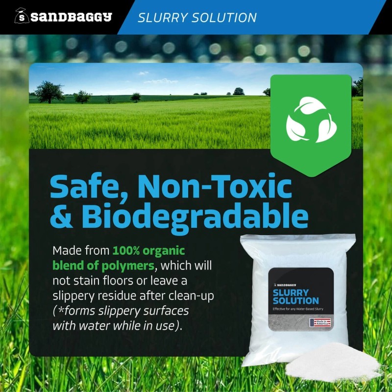 Sandbaggy Concrete Slurry Solution Solidifier (Made in the USA) -