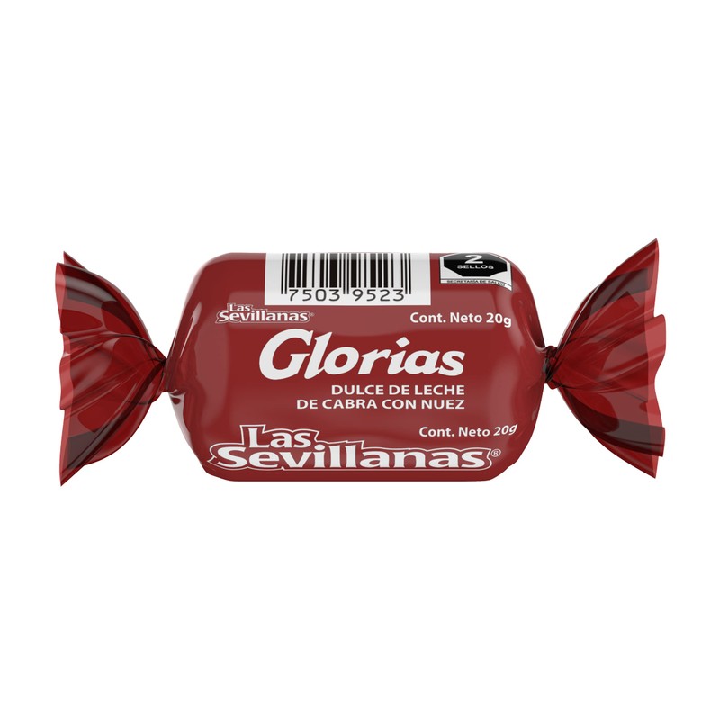 Glorias con nuez Las Sevillanas pack de 30 unidades