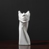 Side Face Portrait Ceramic Vase Living Room Decorative Dried Flower