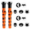 Lezevn 2pcs Halloween Projector Torch with Image Covers Ghost Pumpkin