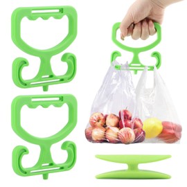 Ranjaner 3 Pack Grocery Bag Carrier Handle, Durable Heavy Duty Shopping Bag Holder Plastic Bags Holder Each Holds Up to 80lbs, Comfortable Totes Grip for Shopping Buckets