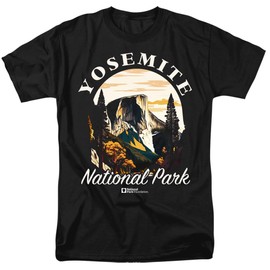 Yosemite National Park Classic Unisex Adult T Shirt, Black, Large