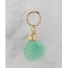 Maia Mya Mink Fur Keyring & Charm Decoration - Mint