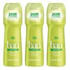 Ban Roll-On Antiperspirant Deodorant for Women and Men, Unscented, 3.5