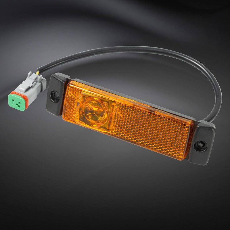 EVERESTHD 2PCS LED side marker light Amber Fairing Light Side
