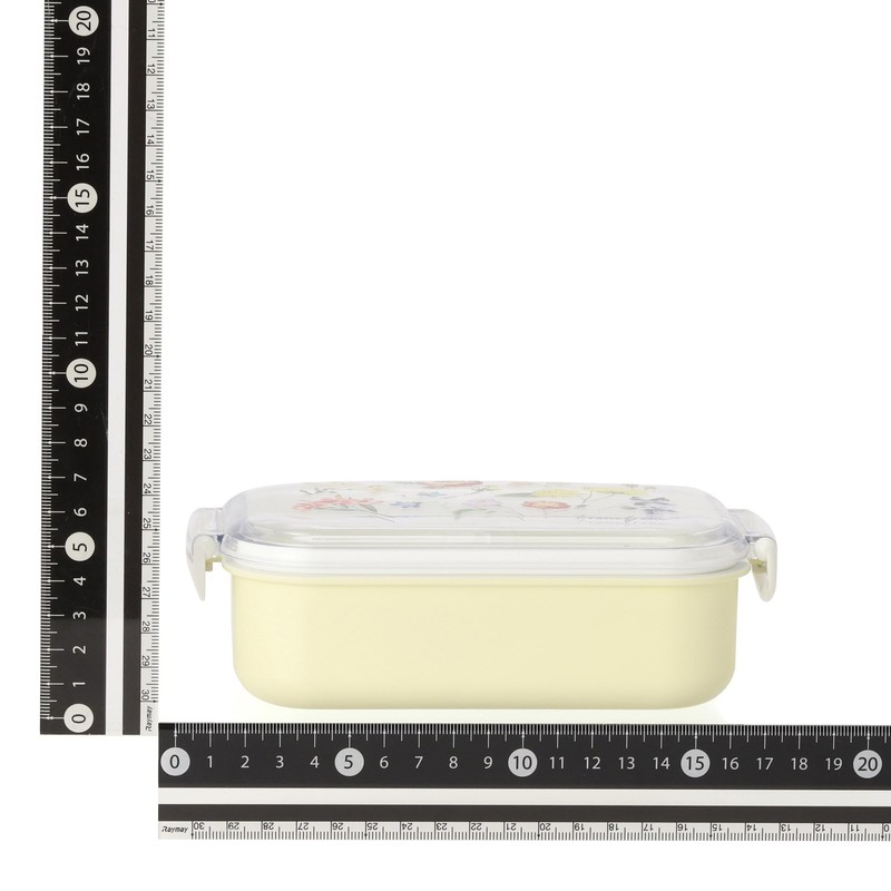 Francfranc Franc Lunch Box Lock, Clear, Multi Flower