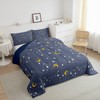 Erosebridal Moon & Stars Bedding Boys Girls 3Pcs Galaxy Full