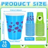 FYSUIMU 30 Pcs Cartoon Monster Party Plastic Cup 16 Oz