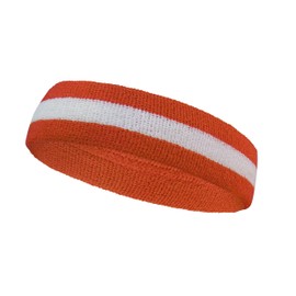 COUVER Juego de Pulseras de Alta Calidad Semi Pro Jackie Moon Naranja Oscuro a Rayas para el Sudor