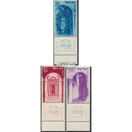 Israel 89-91 with Tab (complete.issue.) fine used/cancelled 1953 jewish Holidays (Stamps for collectors)