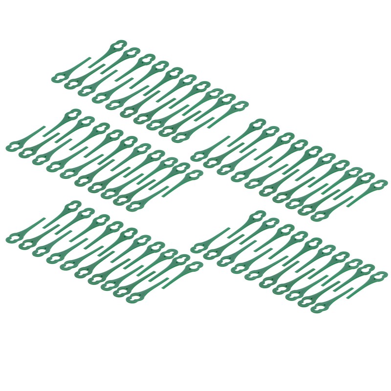 100pcs Plastic Grass Trimmer Blades Lawn Mower Replacement Cutting Blades