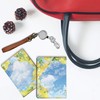 Pretimo Photo Glitter Floral Flower Flower Bifold Reel Strap Pass