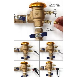 Vibrant Yard Co. LLC Adapters to Winterize Blow out PVB Backflow Preventer for Sprinkler System