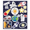 HENBRANDT 12 x Space Sticker Sheets