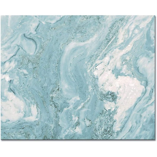 CounterArt Teal Quartz Design Tempered Glass Counter Saver/Cutting Board 15” by 12” Made in the USA
