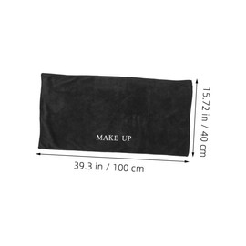 Zerodeko Black Vanity Mat Protector Dual Sided Reusable Makeup Table Cover for Dresser Slip Mat Enhances Workspace Aesthetics for Daily Use