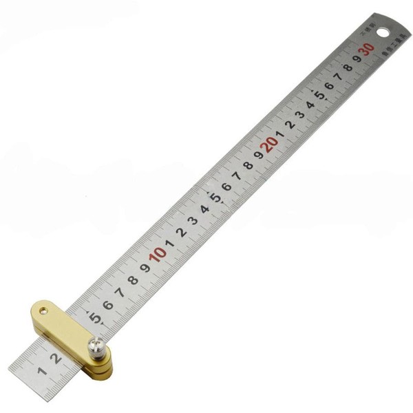 Stainless Steel Ruler 300mm Straight Edge Metric Ruler Square Measuring