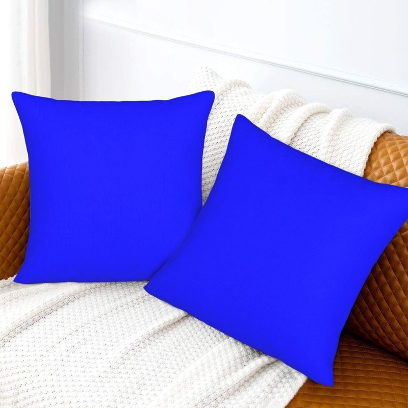 FHJLOVENEEDS Set of 2 Royal Blue Throw Decorative Couch Pillow
