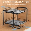 RCHYFEED Spice Rack, 2 Tier Pull out Cabinet Spice Organizer,