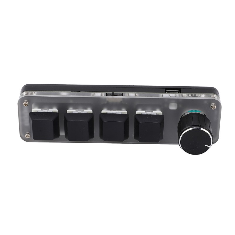 One Handed Mechanical Keyboard 4 Key with Adjustable RGB DIY