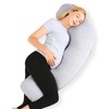 Momcozy Pregnancy Pillows for Side Sleeping, J Shaped Maternity Body