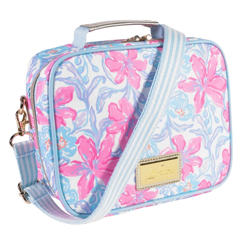 Lilly Pulitzer Insulated Lunch Box for Women, Cute Lunch Cooler