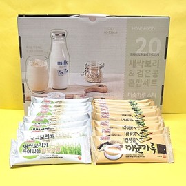 Hong Food Sprouted Barley & Black Bean Misutgaru Set Food Gift Set / Health Food / Gift Set / Holiday Gift Set [Jukyung] 2ea