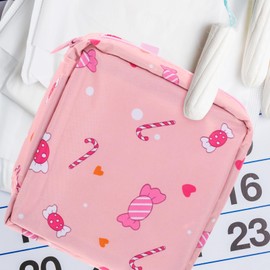 Baluue 5pcs Compact Tampon Holder Sanitary Napkin Bag Fashionable and Discreet for Daily Use