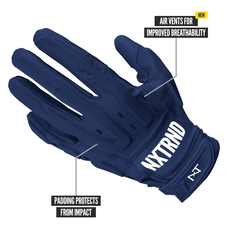 Nxtrnd G3 Pro Padded Football Gloves, Sticky Padded Receiver &