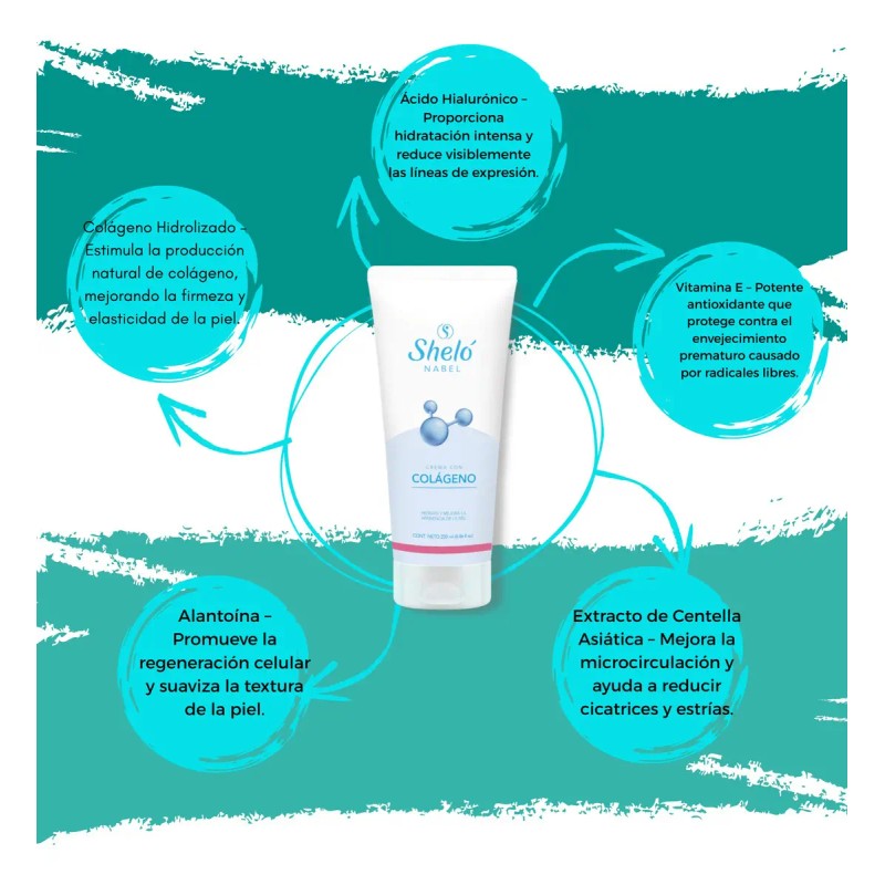Sheló Nabel Crema Facial Colágeno Luminosidad Elastic