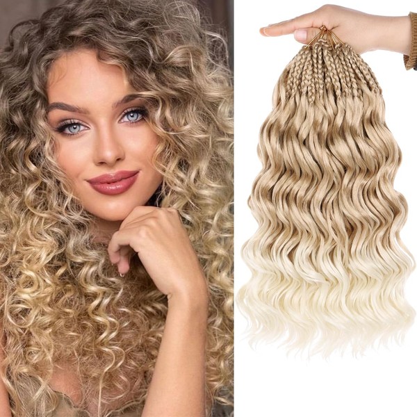 Kachanaa 14 Inch Pre Looped Ocean Wave Crochet Hair 8