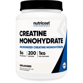 Nutricost Nutricost Creatine Monohydrate Micronized Powder (1 KG) - Pure Creatine Monohydrate
