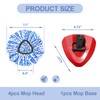 Mop Head Replacement, Spin Mop Replacement Head, Include 4pcs Mop