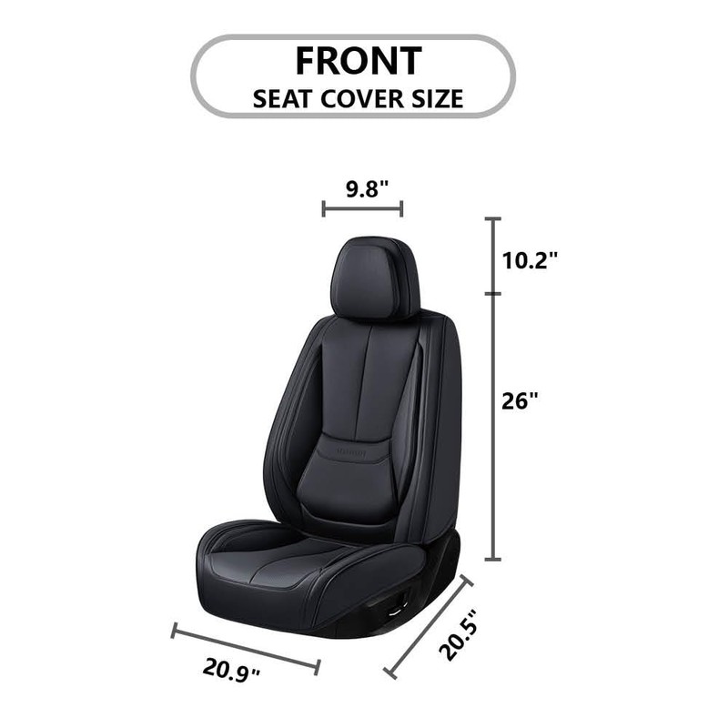 truckerset Car Seat Covers, Leather Seat Covers for Cars Full