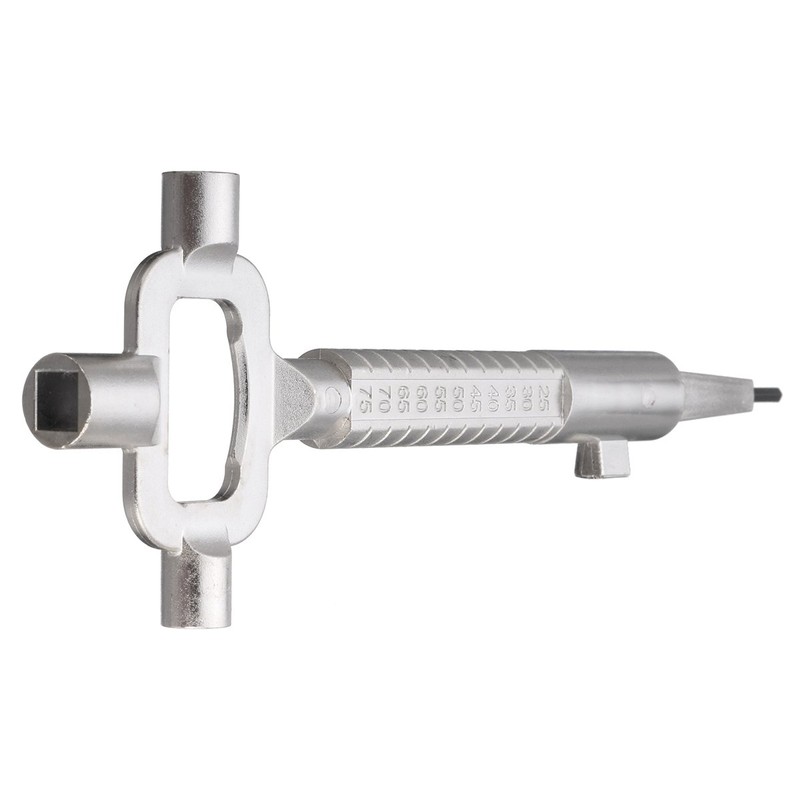 MASUNN Sliver Locksmith Tool Multi Purpose Cylinder Gauge Cam Turner