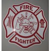 Awareness Vinyl White Red Reflective Firefighter Fire Dept Maltese Cross