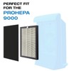 VEVA 9000 Premium HEPA Replacement Filter 2 Pack Including 4