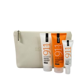 Biotop Professional 911 Quinoa Hydration Travel Kit - Nourishing Shampoo & Deep Conditioning Hair Mask & Serum - Travel Set for Dry Damaged Hair - Boosts Softness & Shine (3 Count)