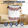 Baseball Texture Laundry Basket Foldable Funny Baseball Laundry Hamper With