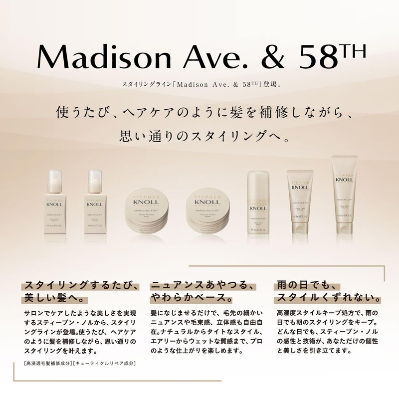 STEPHEN KNOLL Hair Wax, Madison 58, Shapehold, Milky Wax, Main