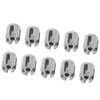 10Pcs Cross Cable Clamps 316 Stainless Steel Railing Wire Rope